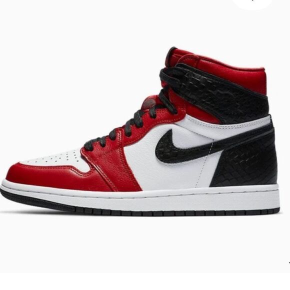Nike Air Jordan’s, Womens 1 Retro High OG Satin Red, Size 6.5, like new! - Picture 1 of 10